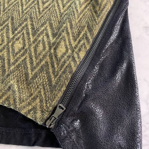 Patrizia Luca Sleek Knit Long Sleeve Top Zipper flare sides - NWT - Picture 12 of 14